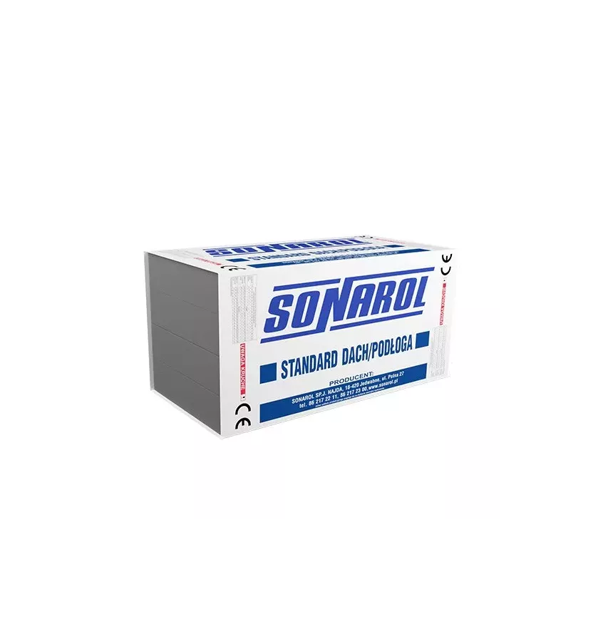 Sonarol - styropian EPS 033 Standard Dach/Podłoga Grafit