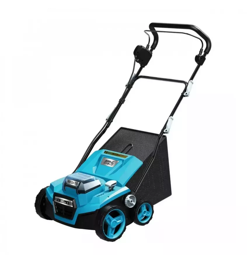 Dedra - wertykulator z funkcją aeratora bezszczotkowy akumulatorowy Dedra Sas+All 2x18V DED7196V