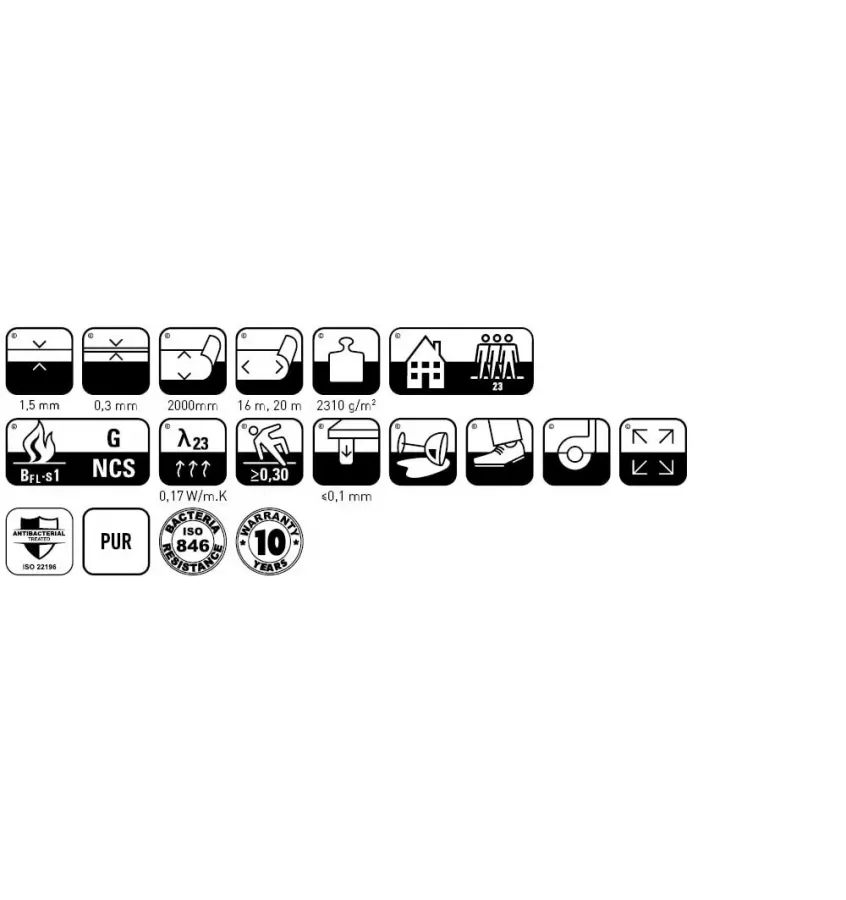 Fatra - wykładzina podłogowa PCV Fatra Lino - Domo 2417-2