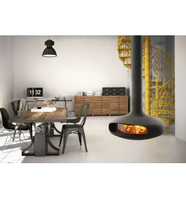 Focus - kominek na drewno DOMOFOCUS przeszklony