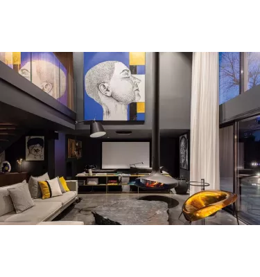 Focus - kominek na drewno GYROFOCUS przeszklony