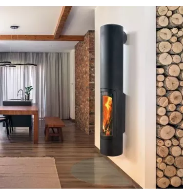 Focus - kominek na drewno SLIMFOCUS ścienny