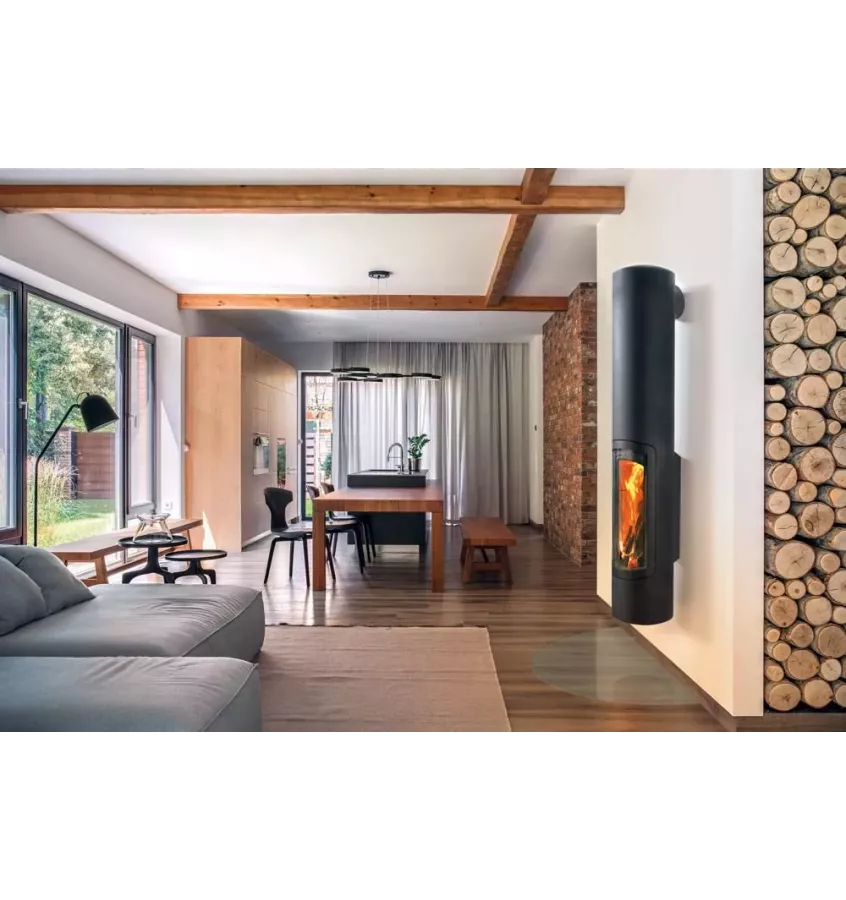 Focus - kominek na drewno SLIMFOCUS ścienny