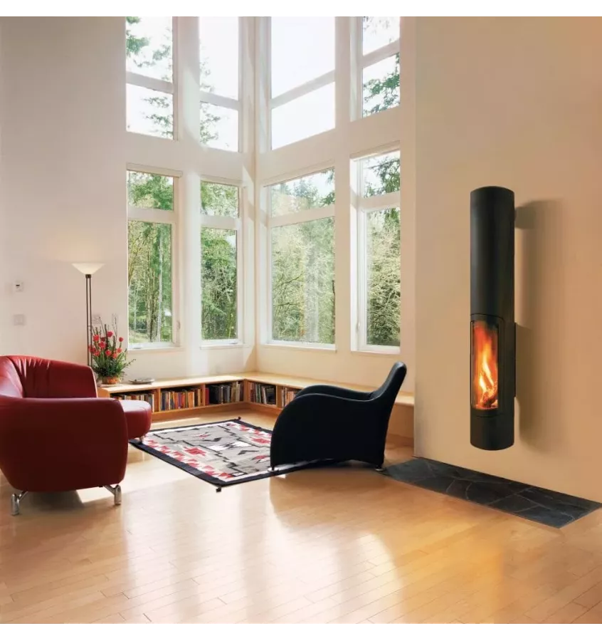 Focus - kominek na drewno SLIMFOCUS ścienny