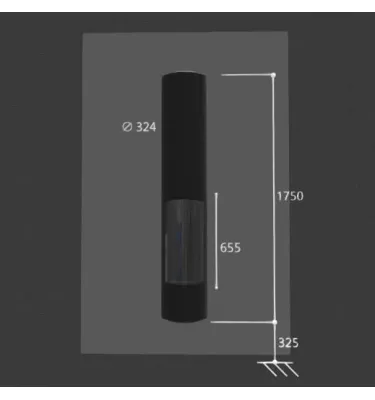 Focus - kominek na drewno SLIMFOCUS ścienny