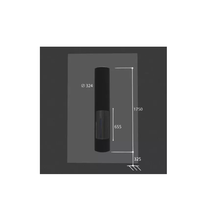 Focus - kominek na drewno SLIMFOCUS ścienny