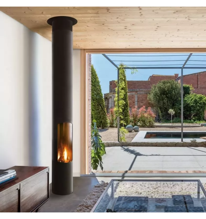 Focus - kominek na drewno SLIMFOCUS oparty na podłodze