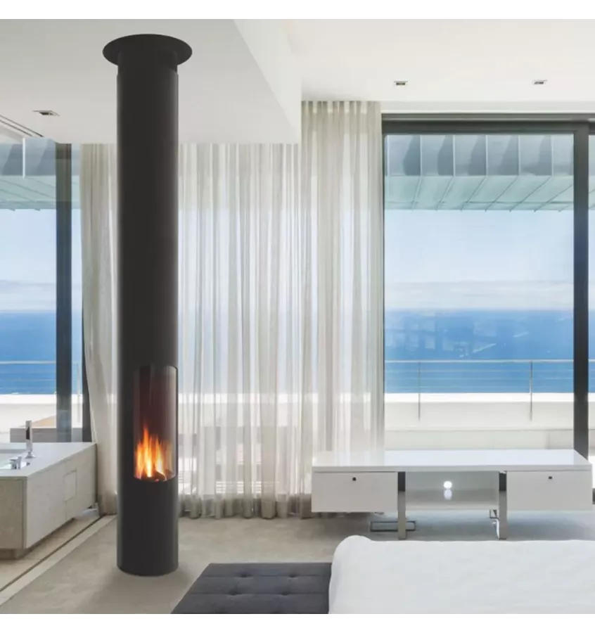 Focus - kominek na drewno SLIMFOCUS oparty na podłodze