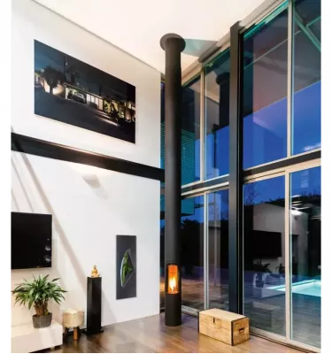 Focus - kominek na drewno SLIMFOCUS oparty na podłodze