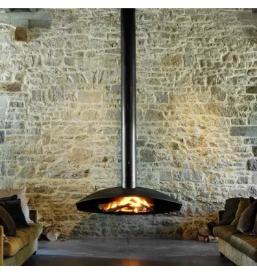 Focus - kominek na drewno ANTEFOCUS ścienny