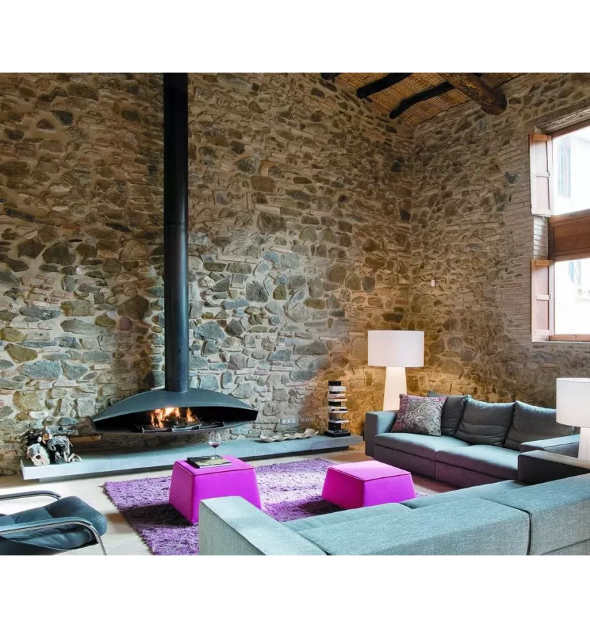 Focus - kominek na drewno ANTEFOCUS ścienny