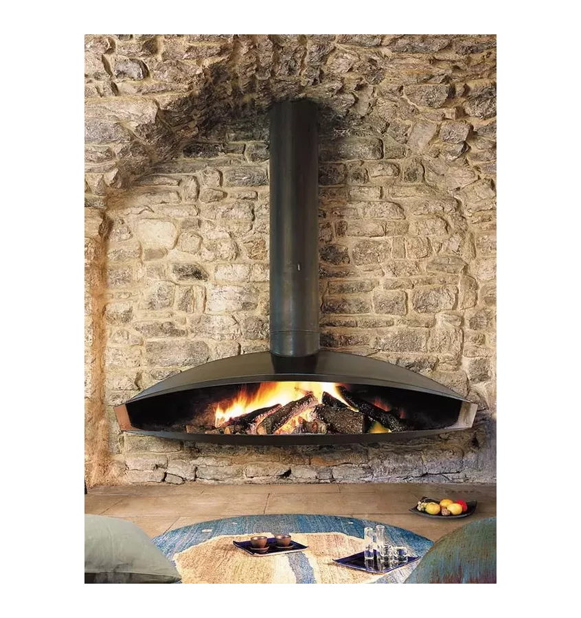 Focus - kominek na drewno ANTEFOCUS ścienny