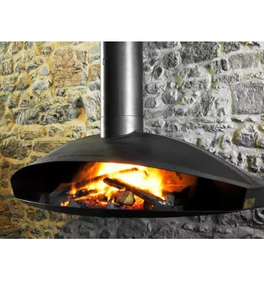 Focus - kominek na drewno ANTEFOCUS ścienny