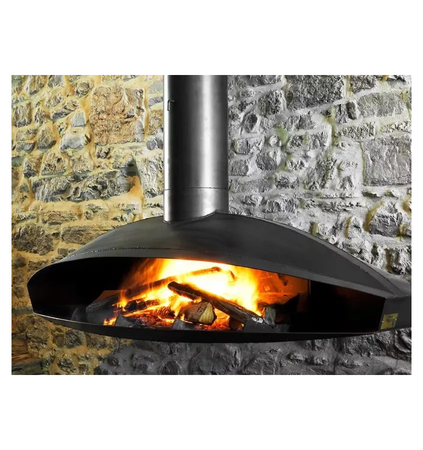 Focus - kominek na drewno ANTEFOCUS ścienny