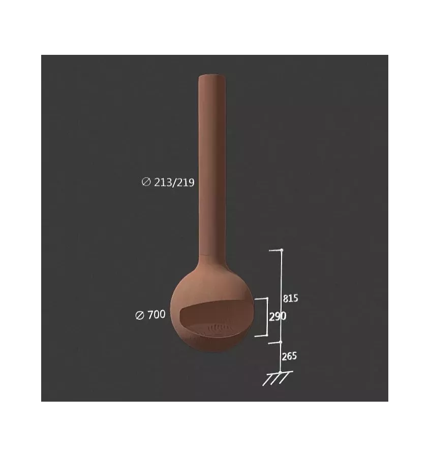 Focus - kominek na drewno BATHYSCAFOCUS Outdoor czarny