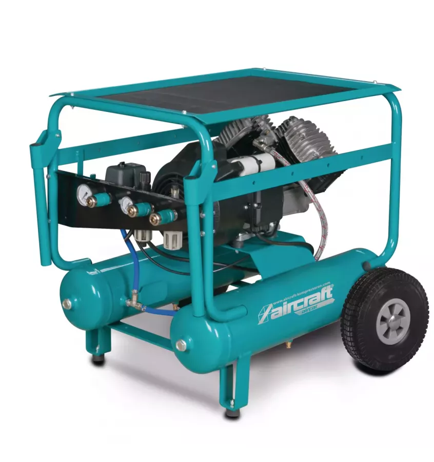 Aircraft - mobilna bezpośrednio kołnierzowa 2-cylindrowa sprężarka tłokowa AIRCAR 321/22 PRO  (2005531)