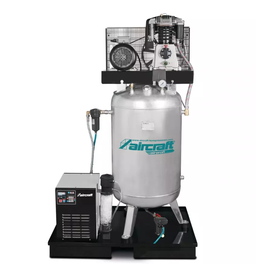 Aircraft - stacjonarna sprężarka tłokowa z osuszaczem czynnika chłodniczego filtrem dokładnym kondycjonerem kondensatu do oddzie