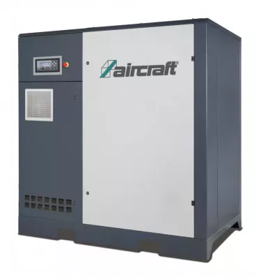 Aircraft - sprężarka śrubowa z napędem za pomocą pasa żebrowego (instalacja podłogowa z regulacją częstotliwości) A-PLUS 38-08 V