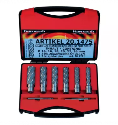 Metallkraft - zestaw do wiercenia rdzeniowego  SILVER-LINE 50 Weldon  (38720.1475)