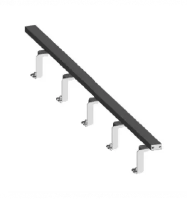 Metallkraft - elektromechaniczny ogranicznik wysuwu szyn 1m, końcówka (3649850)