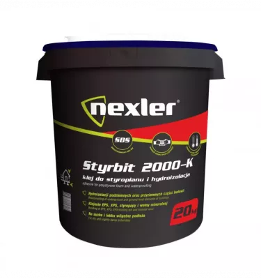 Nexler - hydroizolacja klej do styropianu i styropapy Styrbit 2000 K