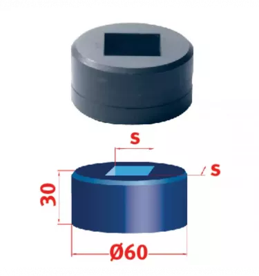 Metallkraft - kwadratowa matryca Nr 60 24,2 mm (3889624,2)