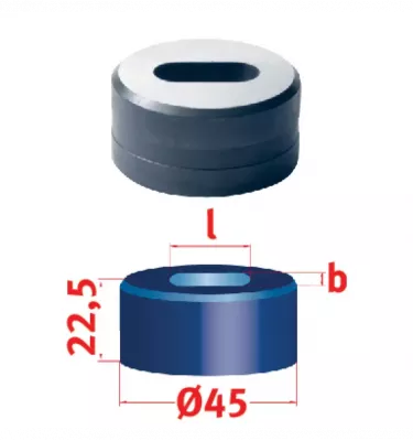 Metallkraft - głowica szczelinowa Nr 45 19,3 x 30,3 mm (3889419,3X30,3)