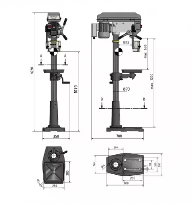 Optimum - wiertarka stojąca OPTIdrill DQ 25 (3191047)