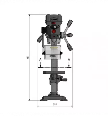 Optimum - wiertarka stojąca OPTIdrill DQ 20V (3191080)