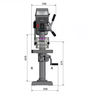 Optimum - wiertarka stołowa OPTIdrill D 23Pro (230 V) (3003015)