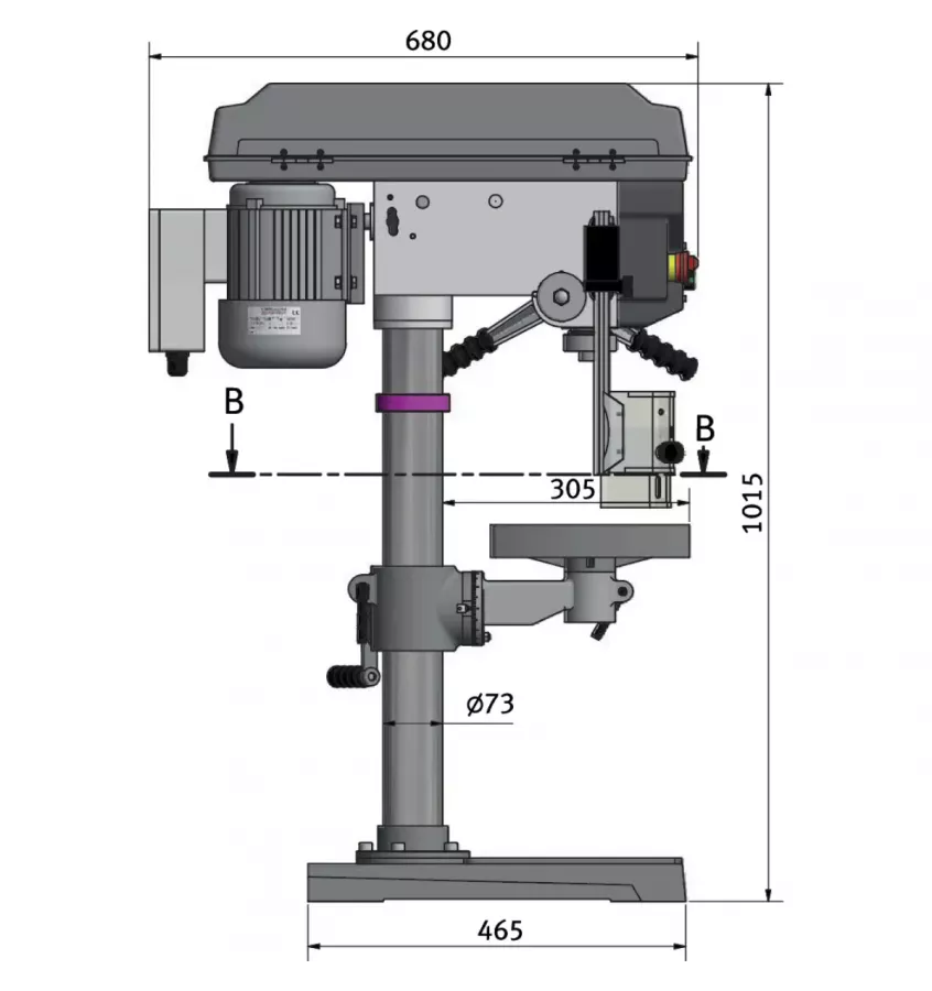 Optimum - wiertarka stołowa OPTIdrill D 23Pro (230 V) (3003015)