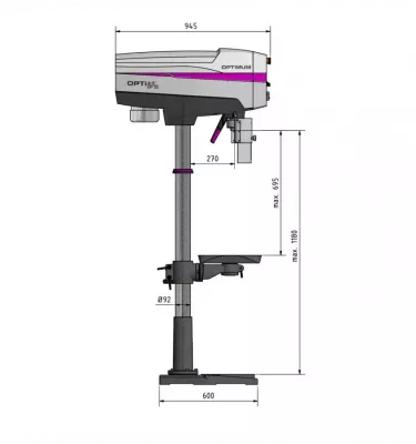 Optimum - wiertarka stojąca OPTIdrill DP 33 (3020640)