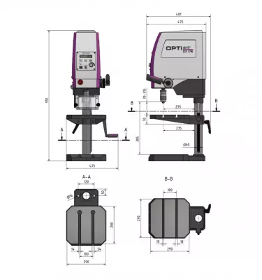 Optimum - wiertarka stołowa OPTIdrill DX 17E (3020168)
