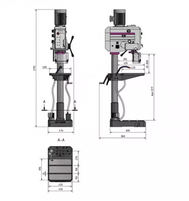 Optimum - wiertarka z przekładnią OPTIdrill DH 35G (3034250)