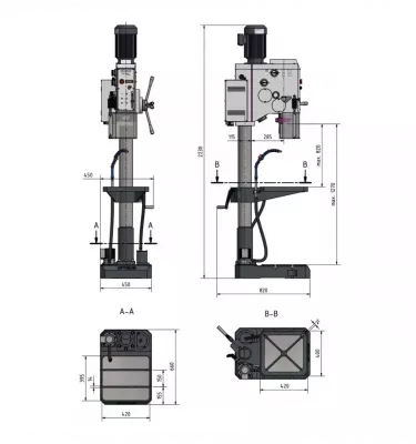 Optimum - wiertarka stojąca OPTIdrill DH 32GSV (3034245)