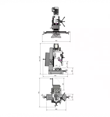 Optimum - wiertarko-frezarka OPTImill MB 4V (3338455)
