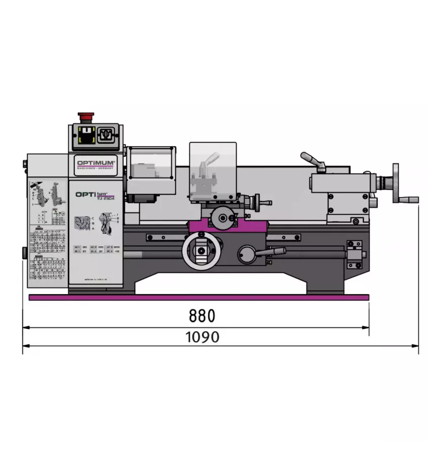 Optimum - tokarka OPTIturn TU 2304 (3420320)