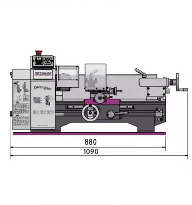 Optimum - tokarka OPTIturn TU 2304V (3420325)