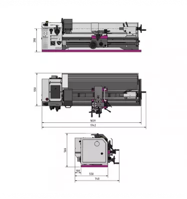 Optimum - tokarka OPTIturn TM 3110VB (3403016)