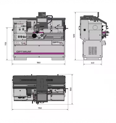 Optimum - precyzyjne centra i tokarki centrujące OPTIturn TZ 4V - DPA 32-3 (3432247)