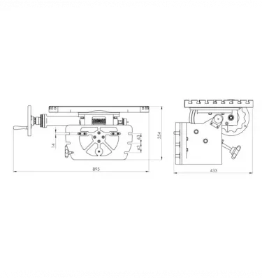 Optimum - stół kątowy 375 x 660 mm (3346221)