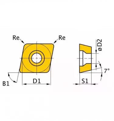Optimum - wkłady wymienne HM ISO CCMT09T304 (3441282)