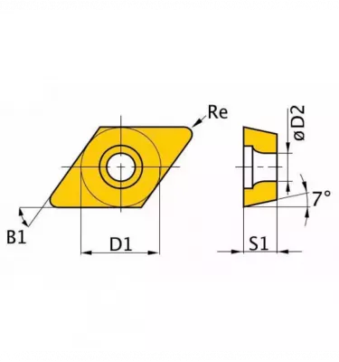 Optimum - wkłady wymienne HM ISO DCMT11T304 (3441281)
