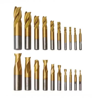 Optimum - zestaw frezów czołowych HSS, 20 części (3352255)