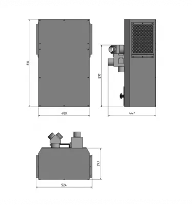 Optimum - podbudowa maszyny z odciągiem GU 2 (3107115)