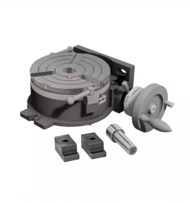 Optimum - poziomo-pionowy obrotowy stół podziałowy RT 200 (3356200)