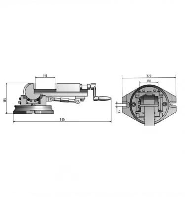 Optimum - imadło trójosiowe DAS 100 (3355500)