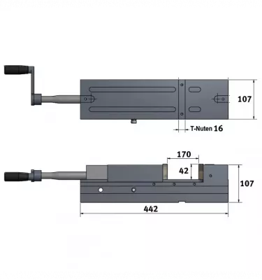 Optimum - cnc-hydraulikschraubstock HCV 105 (3536210)