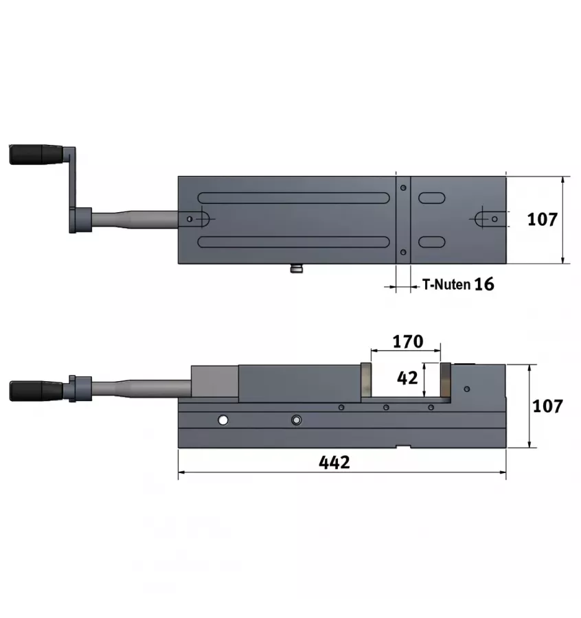 Optimum - cnc-hydraulikschraubstock HCV 105 (3536210)