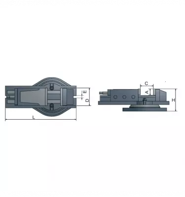 Optimum - frezarka hydrauliczna imadło HMS 100 (3355100)